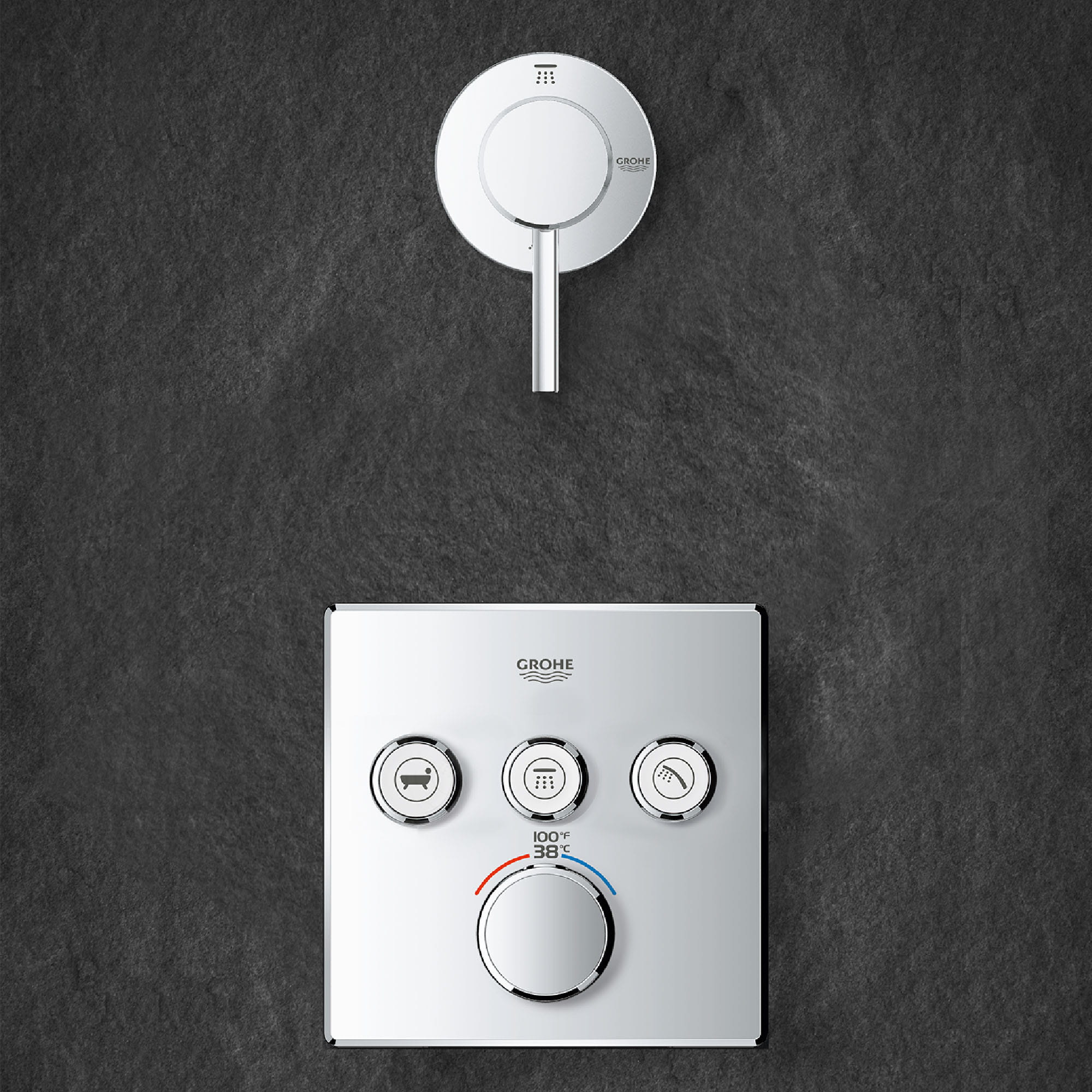 Triple Function Thermostatic Valve Trim